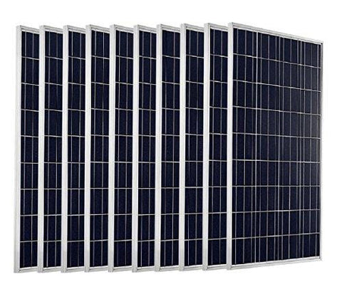 ECO-WORTHY 1KW 10pcs 100 Watts 12 Volts Solar Panel Module for Home Solar System
