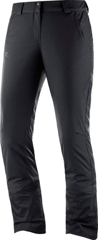 SALOMON StormSeason Ski Pants Black Womens Sz L