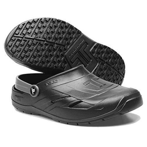 Telic Unisex Dream Clog, Midnight Black/Gray, XL