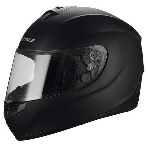 Triangle Matte Black Full Face Lightweight, Aerodynamic, Comfortable Street Bike Motorcycle Helmet Unisex Adult DOT Approved (Large, Matte Black) ... - Ultra Pickleball