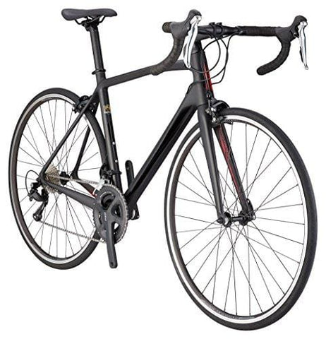 Schwinn Fastback Carbon Performance Road Bike for Advanced to Expert Riders, Featuring 54cm/Large Lightweight Carbon Fiber Frame and Shimano 105 22-Speed Drivetrain with 700c Wheels, Matte Black