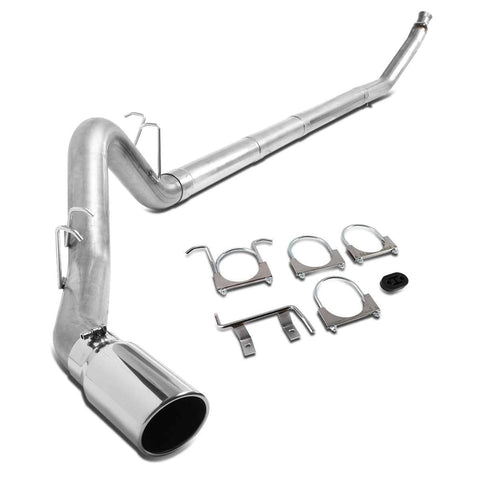 Turbo Cat Back Exhaust System w/5 inches OD Stainless Steel Tip for Dodge Ram Truck 2500 3500 5.9L Diesel 94-02