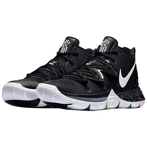 NIKE Men's Kyrie 5 Basketball Shoes (8.5, Black/Multi)