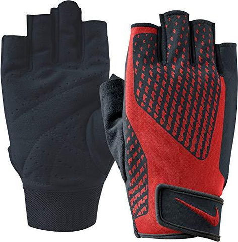 Nike Men's Core Lock Training Gloves 2.0 (Black/University Red, Small)