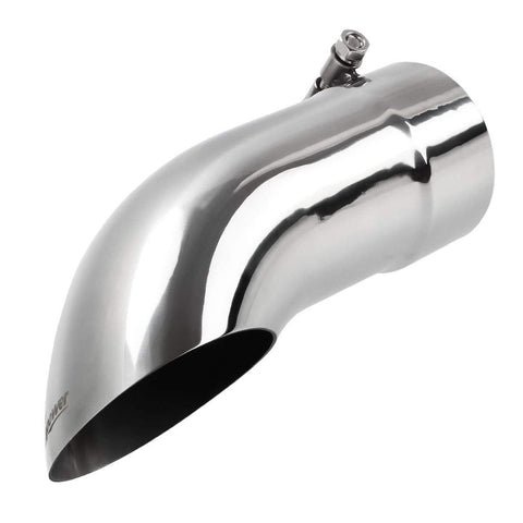 Upower Diesel Exhaust Tip Turn Down 4 Inch Inlet 4" Outlet Diameter 12" Long Stainless Steel 304 Bolt On Tailpipe