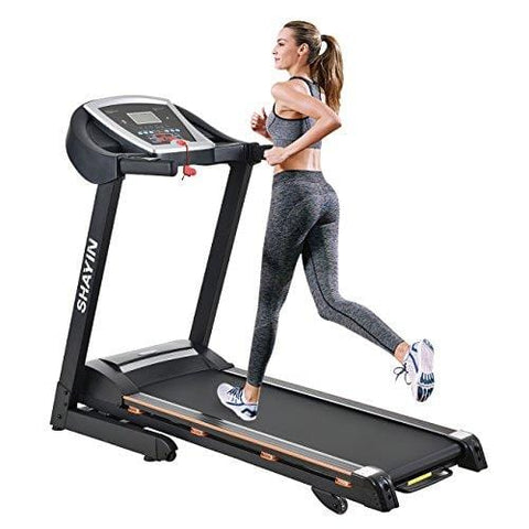 Shayin Treadmills Folding Electric Treadmill Auto Power Incline Running Exercise Machine for Home Gym Exercise Fitness Fold Up