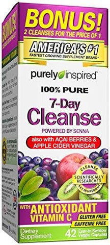 Purely Inspired 7-Day Cleanse, Flush Excess Waste, 42 Count Cleanse Supplement