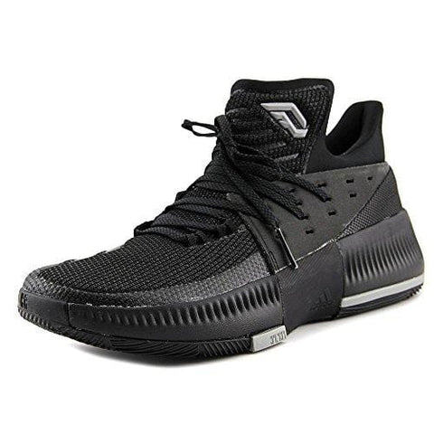 adidas Dame 3 Shoe Mens Basketball 11 Core Black-Core Black-Solid Grey