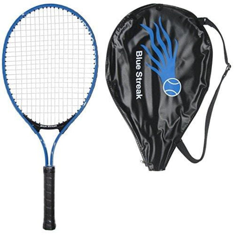 Blue Streak Junior Tennis Racquet - Strung with Cover (23")
