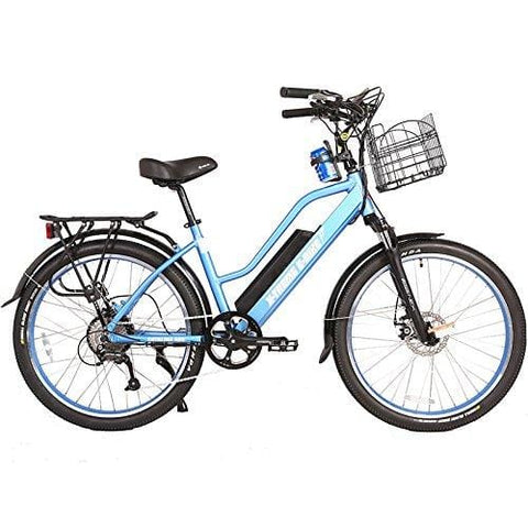 X-Treme Catalina 48 Volt High End Women's Frame Beach Cruiser | Baby Blue