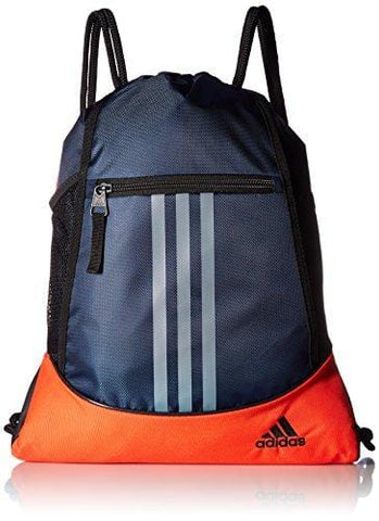 adidas Alliance II Sackpack, Grey/Orange, One Size