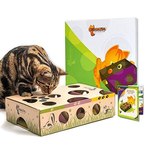Cat Amazing - Best Cat Toy Ever! Interactive Treat Maze & Puzzle Feeder for Cats