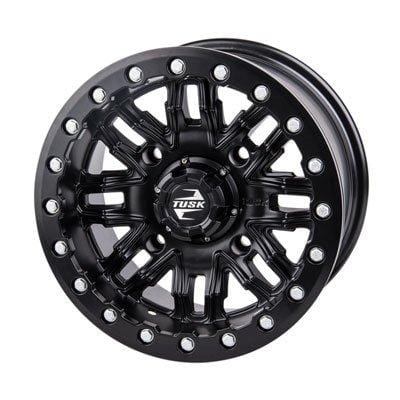 4/156 Tusk Nebo Beadlock Wheel 14x7 4.0 + 3.0 Matte Black for Polaris RANGER RZR XP 4 1000 2014-2018