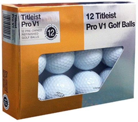 Titleist Pro V1x Mint Refinished Golf Ball, White, Package may vary