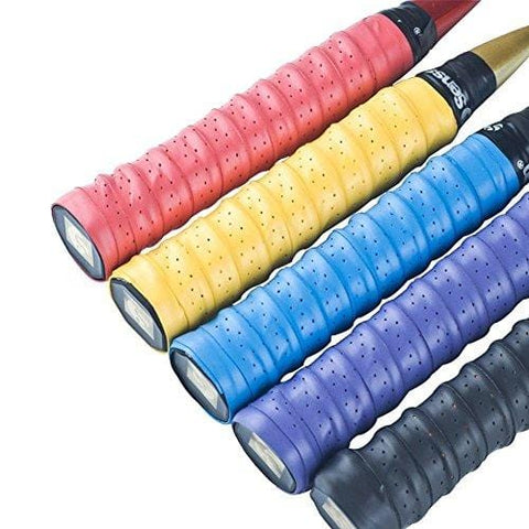 Senston New Racket Grip Anti Slip Perforated Super Absorbent Tennis Overgrip Badminton Overgrip.10 Pack