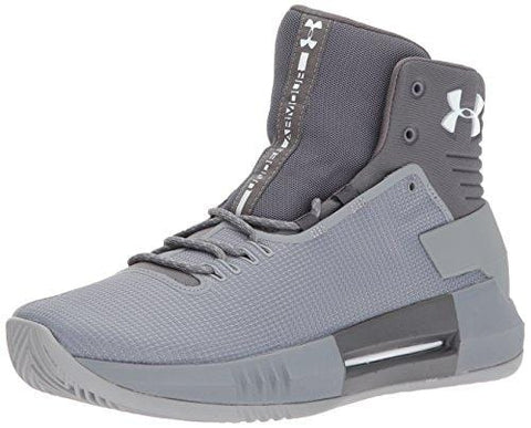 Under Armour Men's Team Drive 4 Basketball Shoe, Steel (106)/Graphite, 10