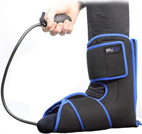 MEDiBrace Ankle Ice Gel Pack Cryotherapy Injury Cuff Superior Cold Compression Therapy for Sports Professionals Universal Fit