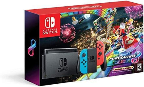 Nintendo Switch Console w/ Mario Kart 8 Deluxe (Renewed)