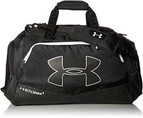 Under Armour Undeniable Duffle 2.0 Gym Bag, Black /White, Medium