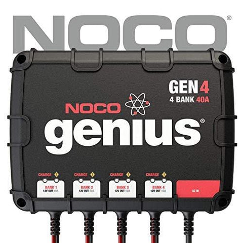 NOCO Genius GEN4 40 Amp 4-Bank On-Board Battery Charger