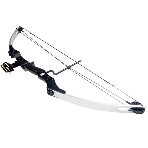 iGlow 55 lb Silver Archery Hunting Compound Bow 175 150 80 50 40 lbs Crossbow