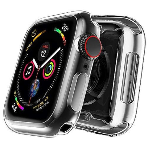 MIZOO Case for Apple Watch Screen Protector, 38mm All Around Soft TPU HD Clear Touch Screen Protector Bumper Cover [2 Pack] Ultra-Thin Case for Series 3/2/1 38mm