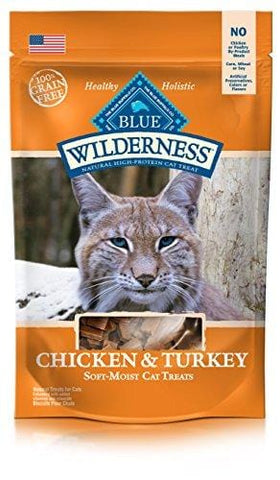 Blue Wilderness Grain-Free Soft--Moist Chicken & Turkey Recipe Cat Treats 2-Oz