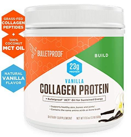 Bulletproof Collagen Peptides Protein Powder - Vanilla Flavored Hydrolyzed, Keto-Friendly for Ketogenic Diet, Grass-fed, Amino Acid Building Blocks for High Performance (17.6 Ounces)
