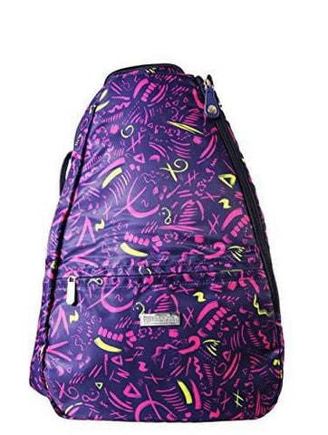 Pickleball Marketplace Ladies Printed Pickleball Backpack - Multi-Color"Prima Donna" Design - Great for Pickleball - Carries Pickleball Gear