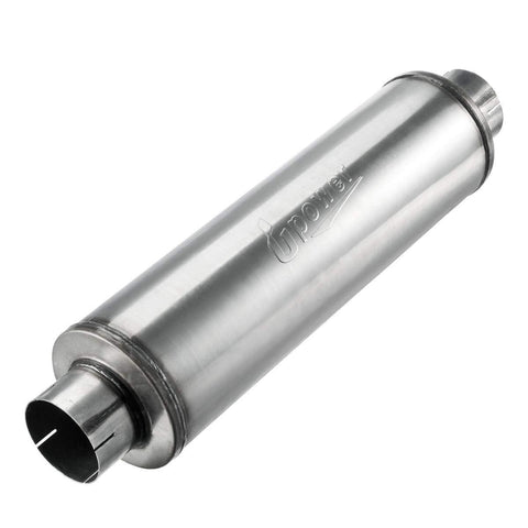 Upower 4" Inlet Stainless Steel Diesel Exhaust Muffler 7" x 24" Body 30" Whole Length XS2772 - Straight Through