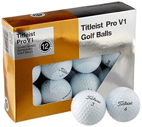 Titleist Pro V1 Mint Refinished Official Golf Balls (One Dozen) Packaging May Vary