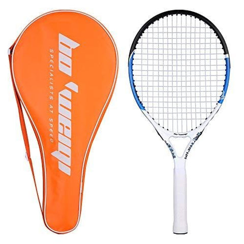 Fostoy Junior Tennis Racket, Tennis Racquet Kids Racket with Storage Bag Perfect for Boys&Girls Sports Training 21.6 inch (Blue)