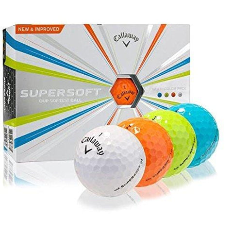 Callaway Supersoft Golf Balls, Prior Generation, (One Dozen), Multi [product _type] Callaway - Ultra Pickleball - The Pickleball Paddle MegaStore