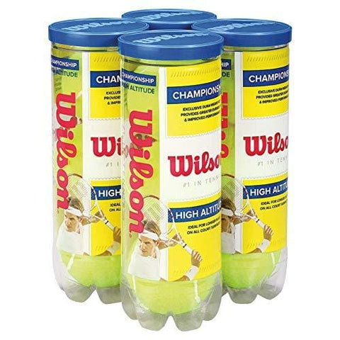 Wilson Championship High Altitude Tennis Ball (4-Pack), Yellow