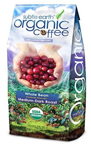 2LB Cafe Don Pablo Subtle Earth Organic Gourmet Coffee - Medium-Dark Roast - Whole Bean Coffee USDA Certified Organic, 2 Pound