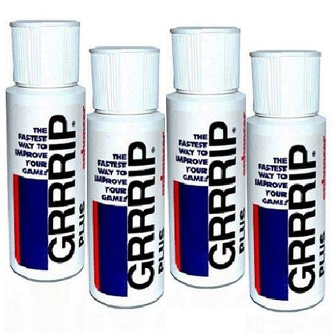 GRRRIP Plus Enhancer, Improve Grip, Dry Hands Grip Lotion. (4) 2-oz. Bottles, 236 ml total. Also available in Packs of 1, 2, 8, and 12. Proven results for CrossFit, Tennis, Golf. [product _type] GRRRIP - Ultra Pickleball - The Pickleball Paddle MegaStore