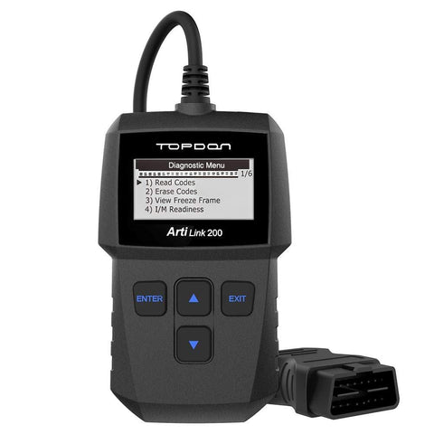 OBD2 Scanner - Fault Code Reader with Clear Check Engine Light, CAN OBDII Car Diagnostic Scan Tool for All 1996+ Vehicles, Simple Operation Professional OBD Scanner TOPDON AL200