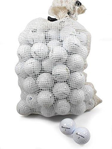 Recycled Used Golf Balls Cleaned - Taylormade B/C Grade Golf Balls 72 Balls Assorted Models in Onion Mesh Bag