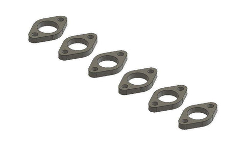 Exhaust Manifold Header Flange Set for 1998-2019 5.9l & 6.7l Cummins Turbo Diesel