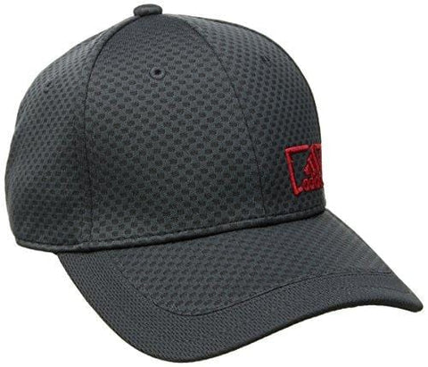 adidas Men's Amplifier Stretch Fit Structured Cap, Night Grey/Scarlet, Large/X-Large [product _type] adidas - Ultra Pickleball - The Pickleball Paddle MegaStore