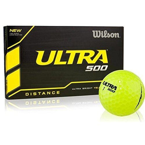 Wilson Ultra 500 Golf Ball (15-Pack), Yellow