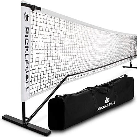 Day 1 Sports Portable Pickleball Net with Tube Steel Frame, Carry Bag Professional, Tournament Nets - Durable Pickle Ball Equipment Set and Accessories - Outdoor or Indoor Play, Regulation Size