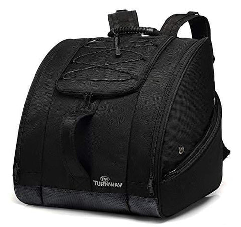 TurnWay Ski/Snowboard Boot Bag/Skating Bag | Excellent for Store Gear, Jacket, Helmet, Goggles, Gloves & Accessories | Travel with Waterproof Exterior & Bottom, Venting & Grommets for Snow Drainage