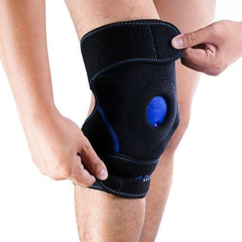 Knee Support Brace Wrap with Ice Gel Pack for Hot and Cold Therapy: for ACL, Meniscus Tear, Golf/Tennis Elbow, Sports, Knee Pain, Tendonitis, Pain Relief, etc. (Flexible, Reusable and Multi-Purpose)