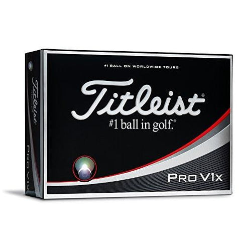 Titleist Pro V1x Golf Balls, White, Low Numbers 1-4 (One Dozen)