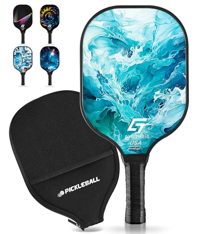 Pickleball Paddles Set Gifts for Women Men, UASPA Approved Fiberglass Pickle Balls Paddle Sets with Cover for Beginners Pros Anti-Slip Grip Outdoor Pickle-Ball Racquet Rackets Equipment Accessories