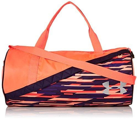 Under Armour Girls' Favorite Duffle 3.0, Peach Horizon (906)/Metallic Silver, One Size - Ultra Pickleball