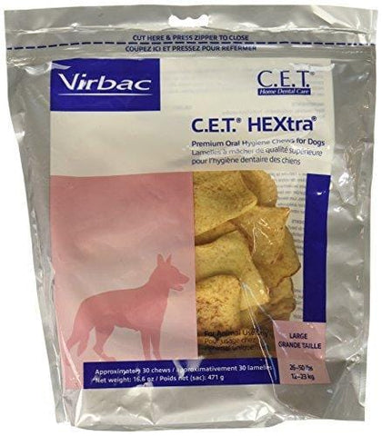 Virbac Hextra Premium Chews Large 3 Pack (90 Chews)