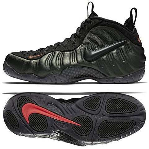 Nike Air Foamposite Pro Men's Shoes Sequoia/Black/Team Orange 624041-304 (11.5 D(M) US)