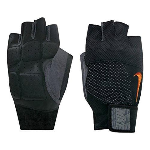 Nike Men's Lock Down Training Gloves (Medium, Black/Total Orange)